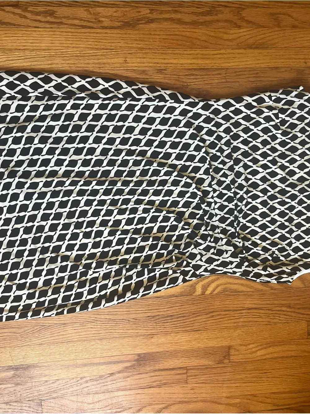 Ralph Lauren Black and White Geometric Midi Dress-never worn!